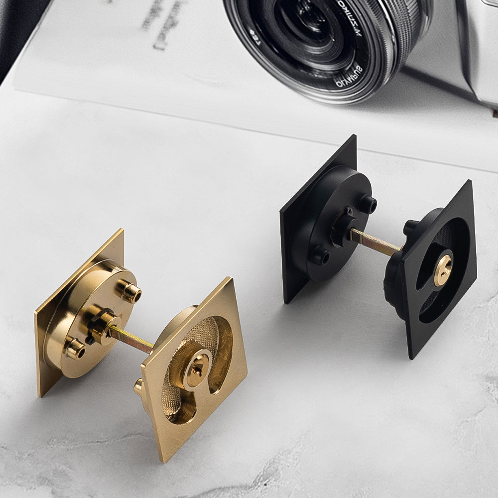 Sliding Door Lock - Hidden Embedded Double Hook for Kitchen & Bathroom Wooden Doors