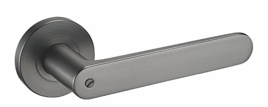 Modern Brass Door Handle - Sleek Design for Luxury Homes and Apartments - Interior Room Privacy Lockset