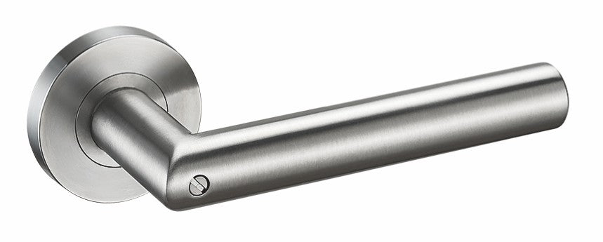 Modern Brass Door Handle - Sleek Design for Luxury Homes and Apartments - Interior Room Privacy Lockset