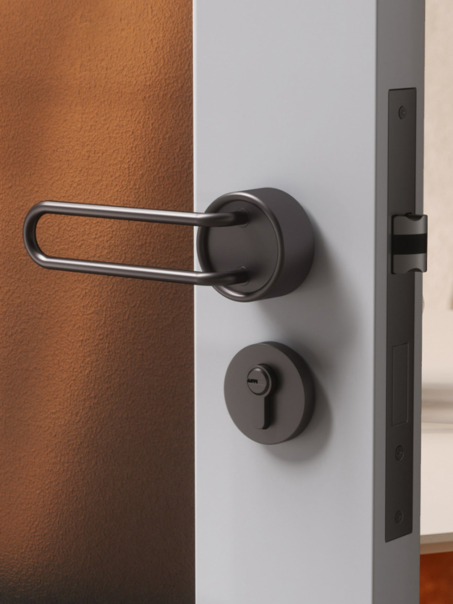 Contemporary Silver Door Handle - Easy Install for Interior Wooden Doors