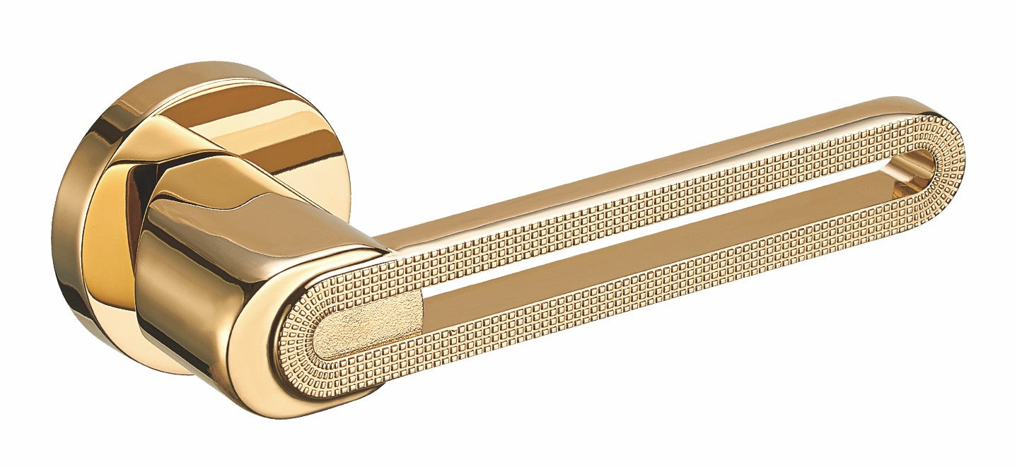 Sleek Black Door Handle with Privacy Lock - Ideal for Modern Homes