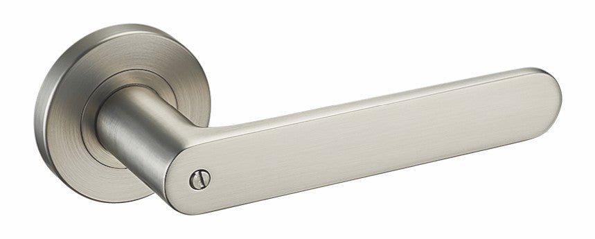 Modern Brass Door Handle - Sleek Design for Luxury Homes and Apartments - Interior Room Privacy Lockset