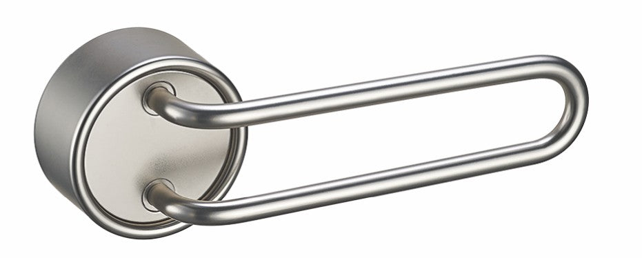 Contemporary Silver Door Handle - Easy Install for Interior Wooden Doors