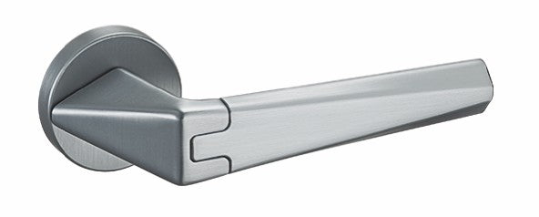 Brass Door Lever Set - Mid-Century Modern Design for Home Offices
