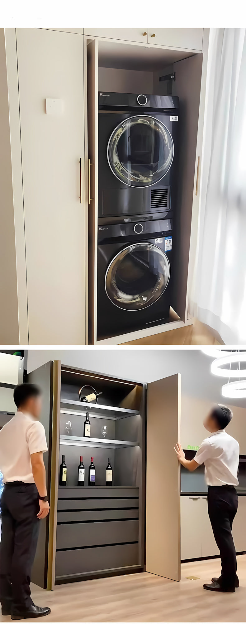 Invisible Folding Upward Pocket Door - Stylish and Functional