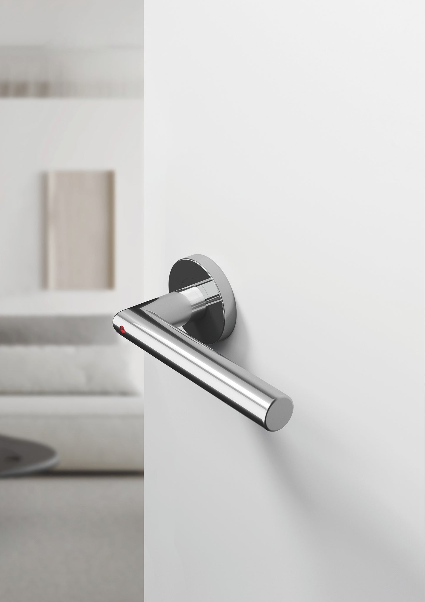 Modern Brass Door Handle - Sleek Design for Luxury Homes and Apartments - Interior Room Privacy Lockset
