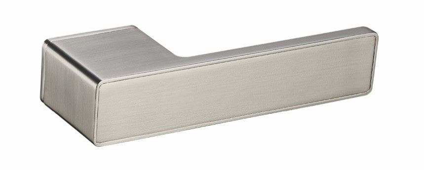 Luxury Brushed Brass Door Handle with Lock for Bedroom or Bathroom