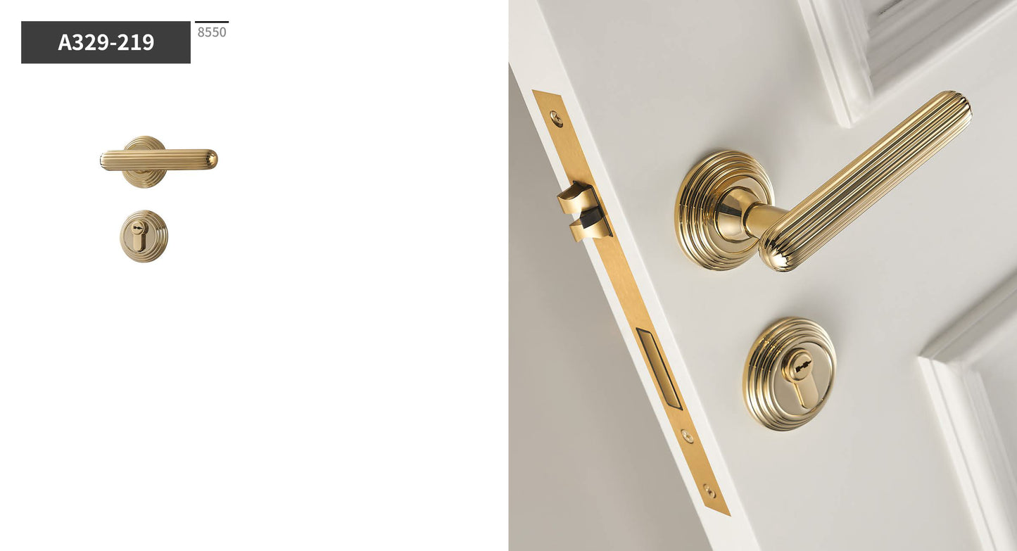 Full Brass Scandinavian Style Cabinet Pull Handles