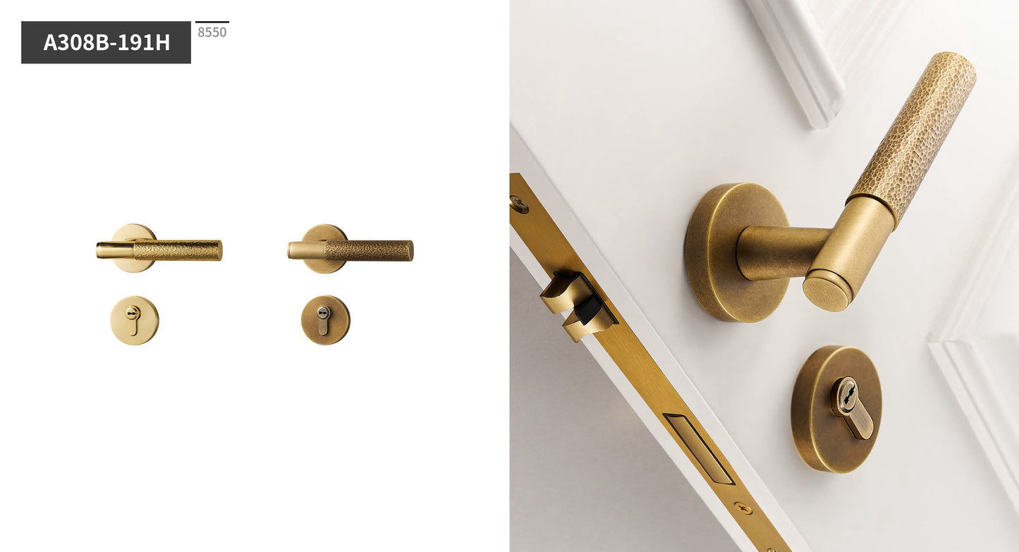 Full Brass Scandinavian Style Cabinet Pull Handles