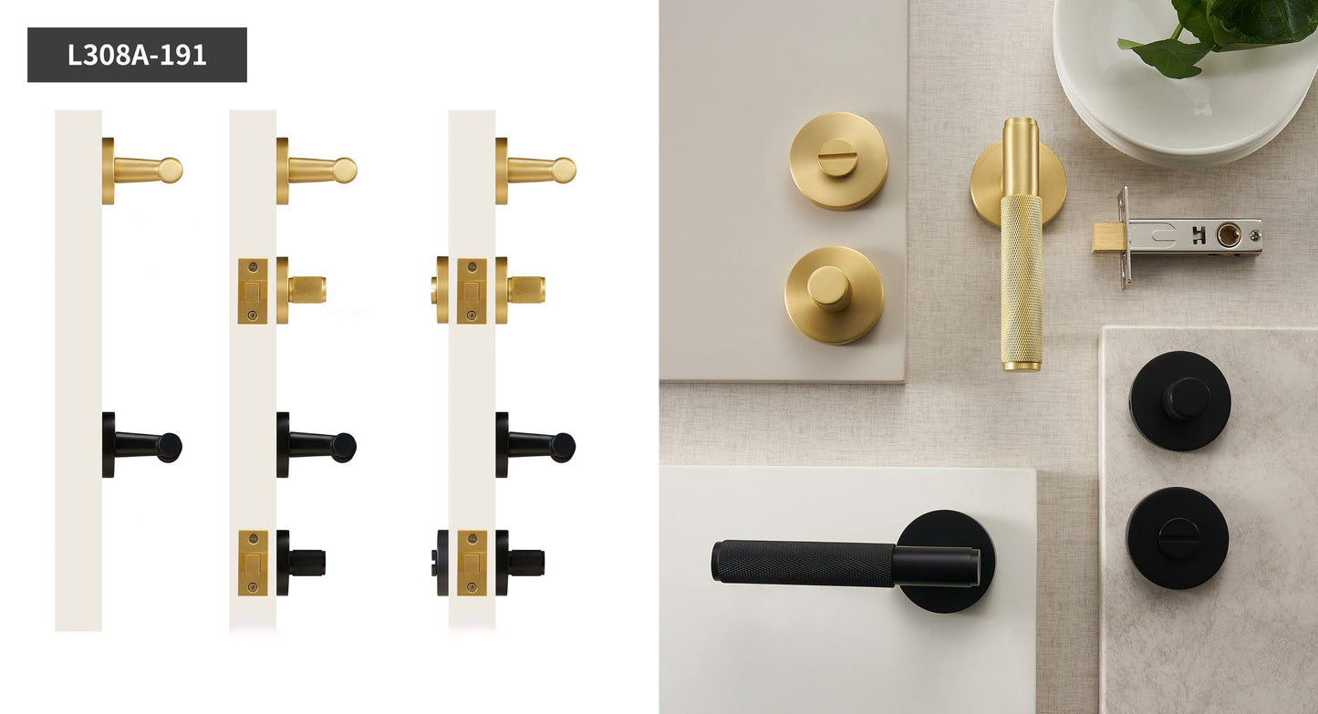 Full Brass Scandinavian Style Cabinet Pull Handles