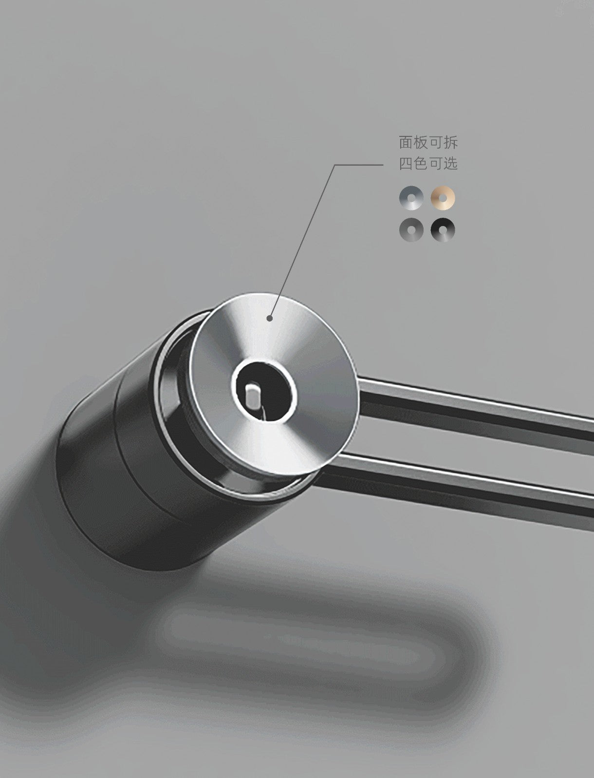 Brushed Nickel Door Handle with Round Lever - Sleek Bathroom Door Lock