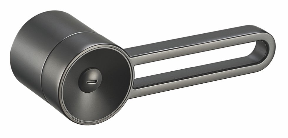 Minimalist Gray Indoor Magnetic Wooden Door Lock Set