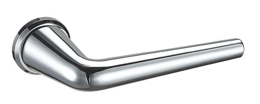 Satin Brass Door Handle Set - Modern Privacy Lock for Home Interiors