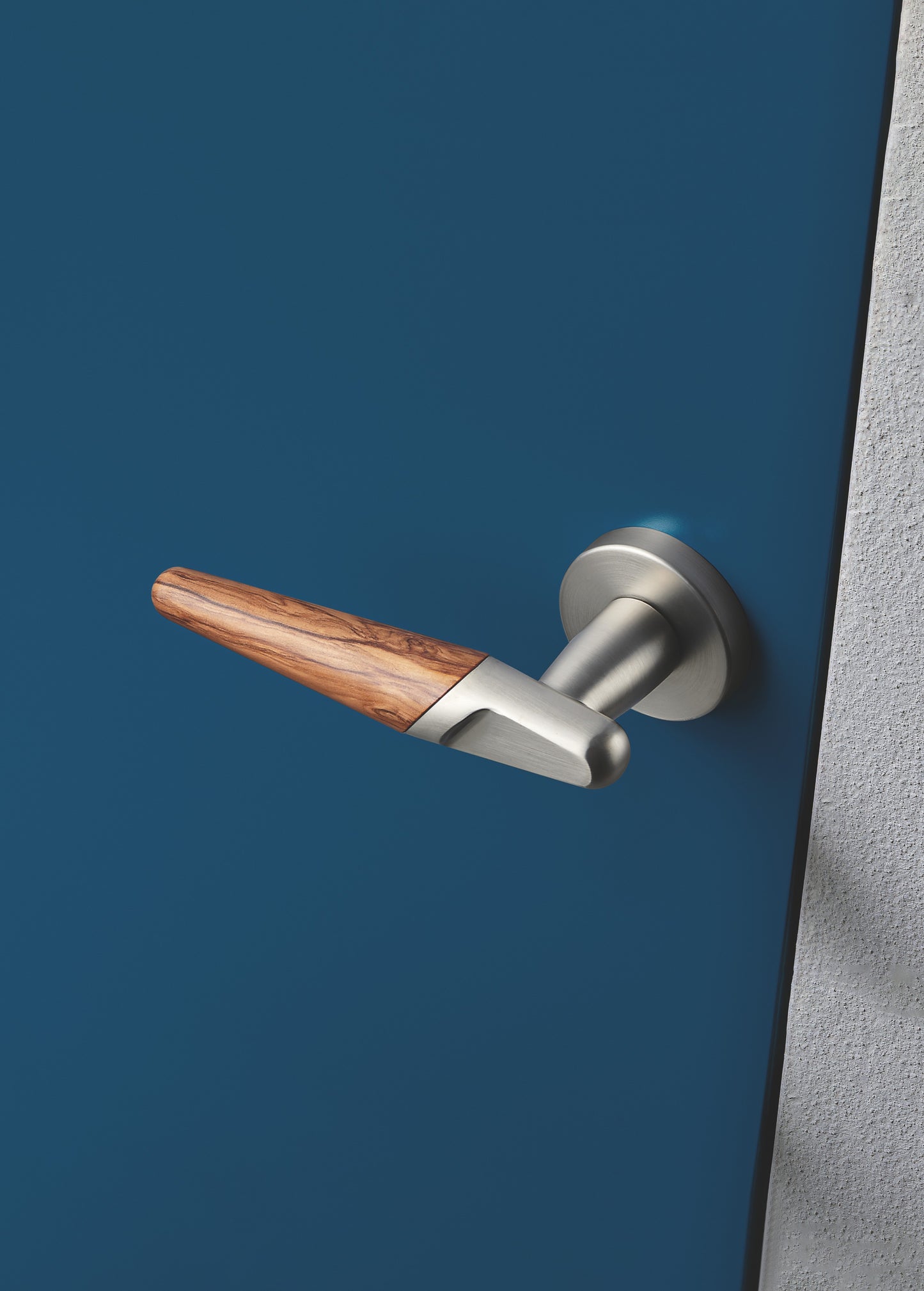 Minimalist Brass Door Handle - Keyless Entry for Office Doors