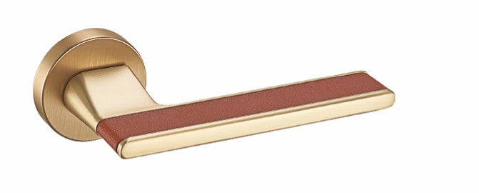 Modern Luxury Leather Magnetic Split Design Room Door Lock