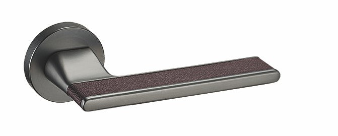 Modern Luxury Leather Magnetic Split Design Room Door Lock