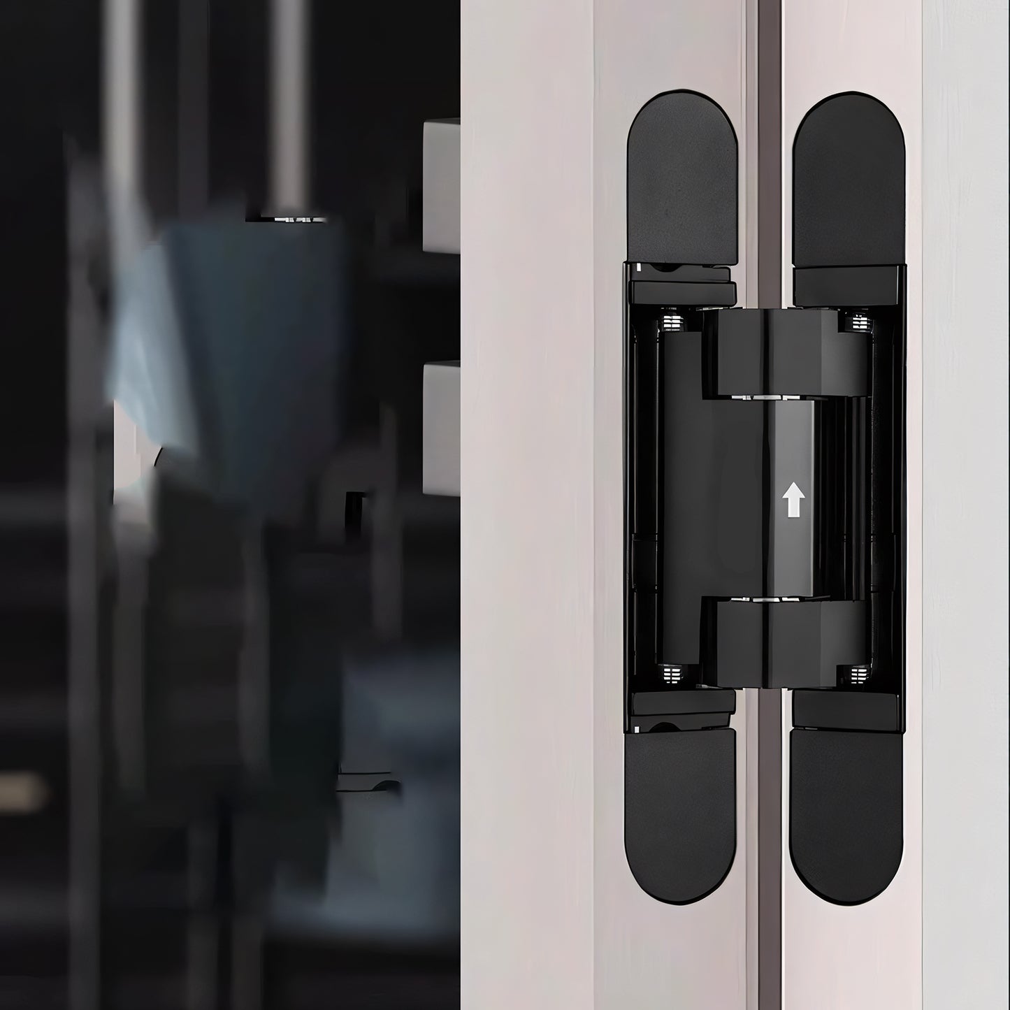 Adjustable Hidden Cross Hinge for Automatic Door Closure