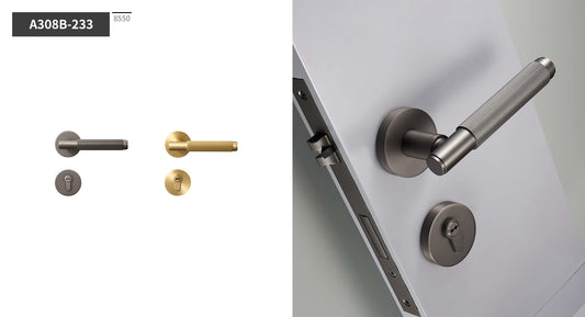 Full Brass Scandinavian Style Cabinet Pull Handles