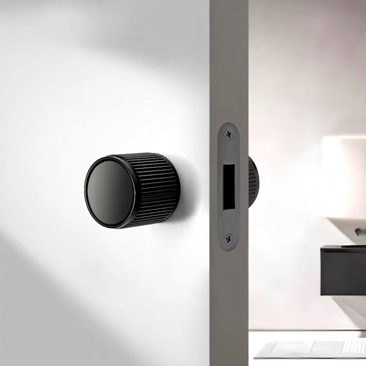 Minimalist Eco-Friendly Invisible Door Lock with Round Magnetic Silent Handle