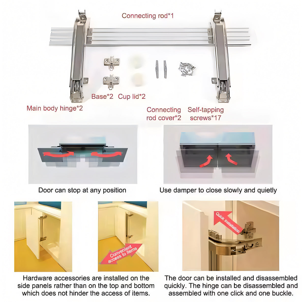 Duty Cabinet & Wooden Door Hinges | Bus Luggage Door Floor Hinge