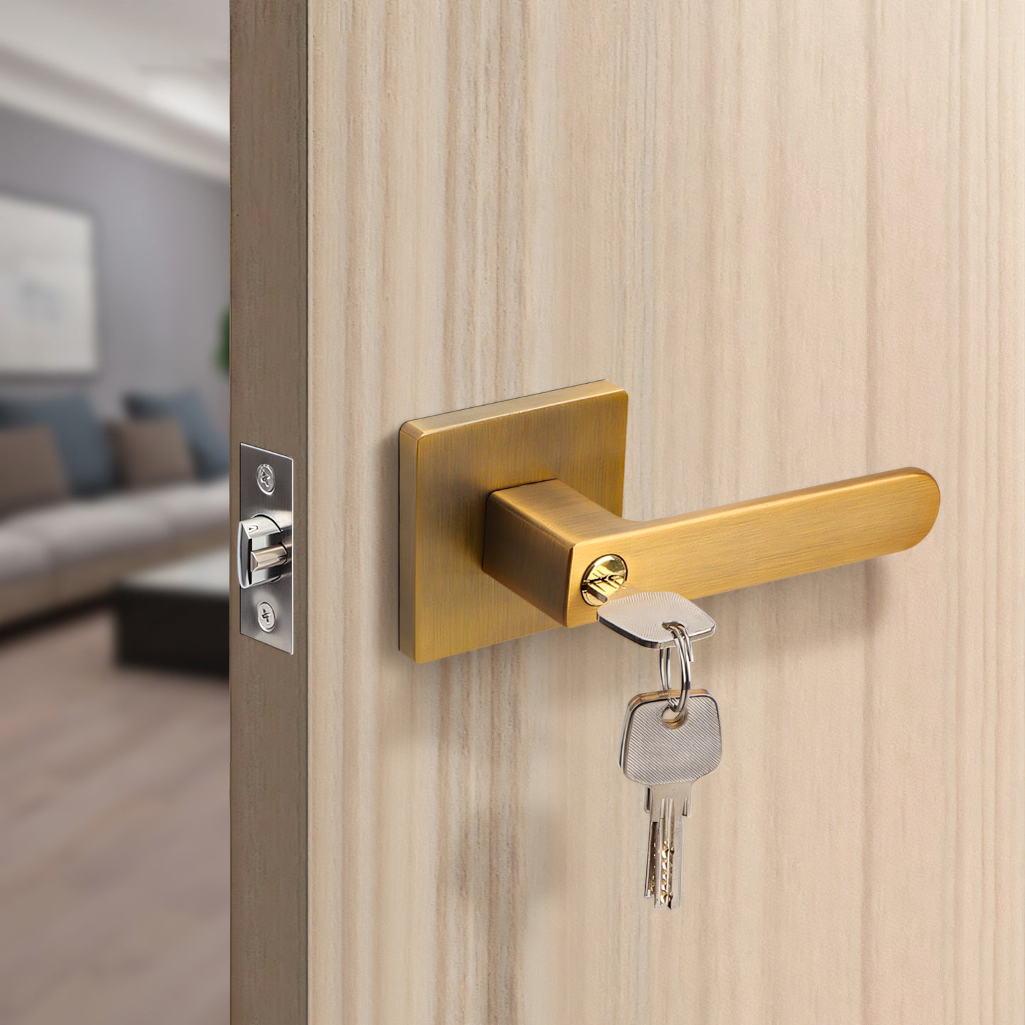 New Bathroom Door Lock with Privacy Indicator