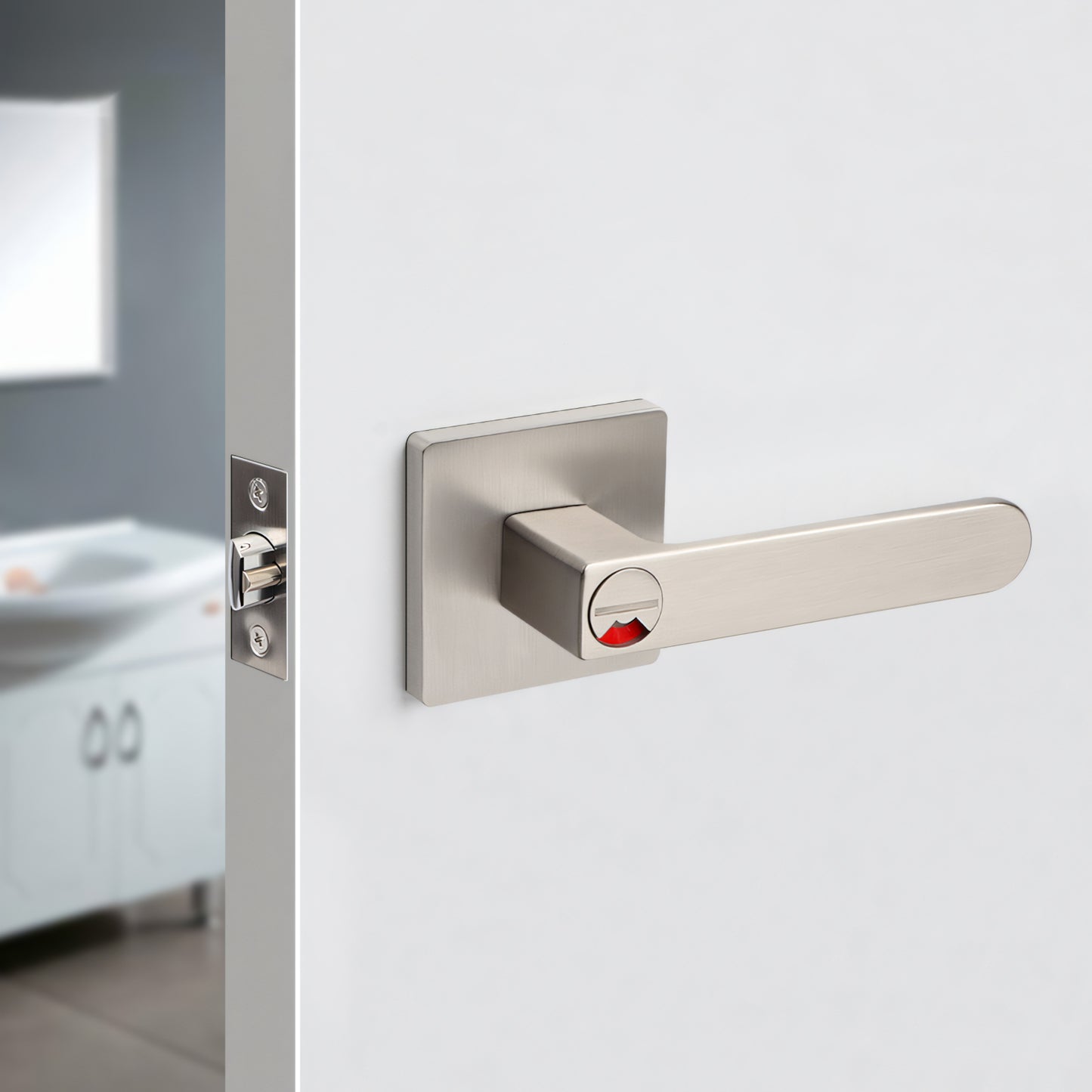 New Bathroom Door Lock with Privacy Indicator