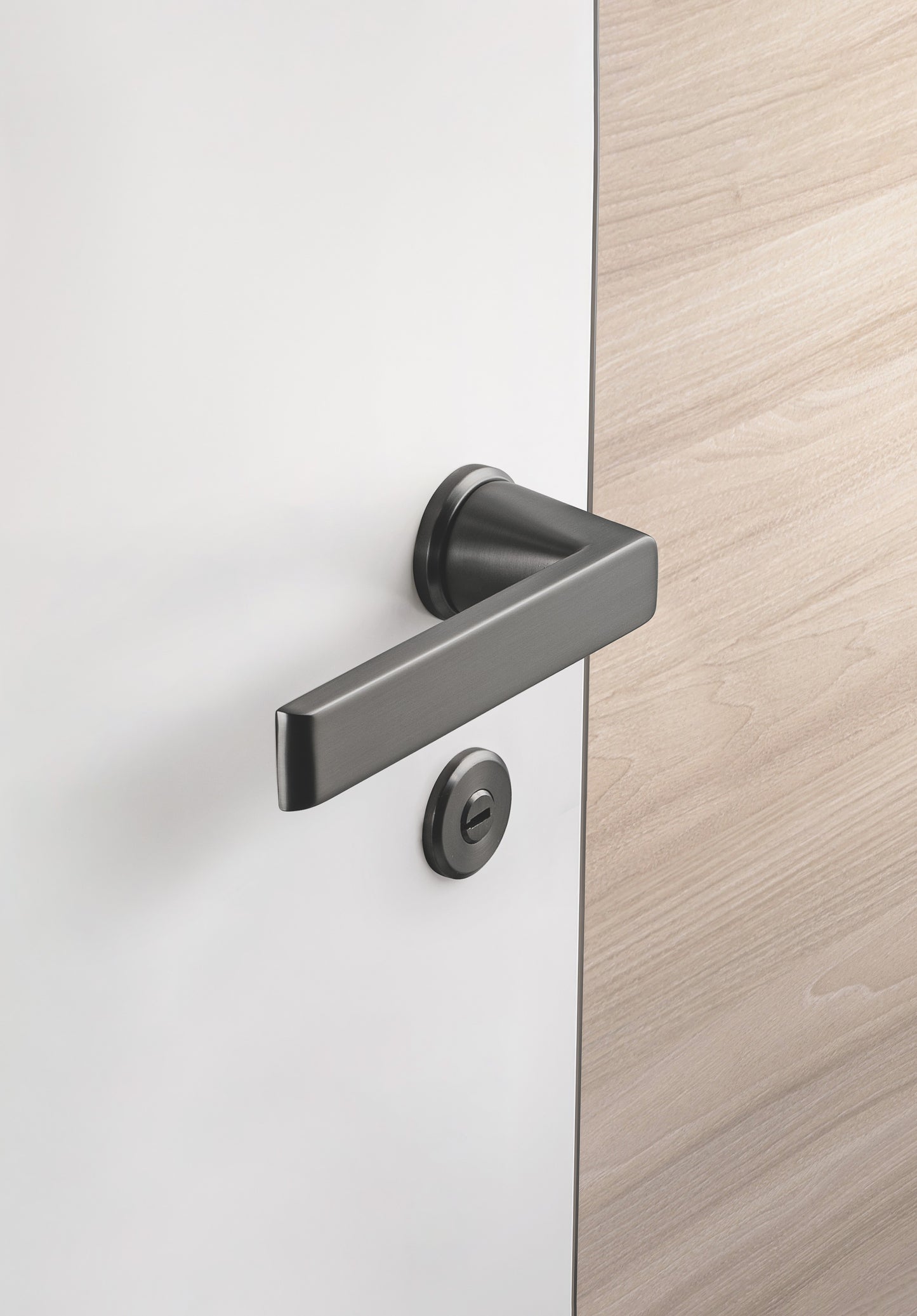 Polished Chrome Door Lever - Contemporary Design for Kitchen Doors