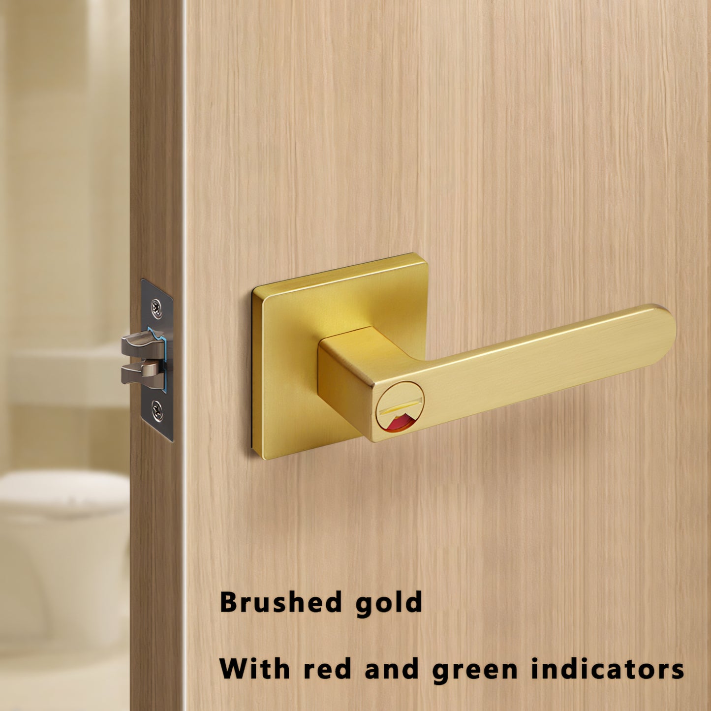 New Bathroom Door Lock with Privacy Indicator