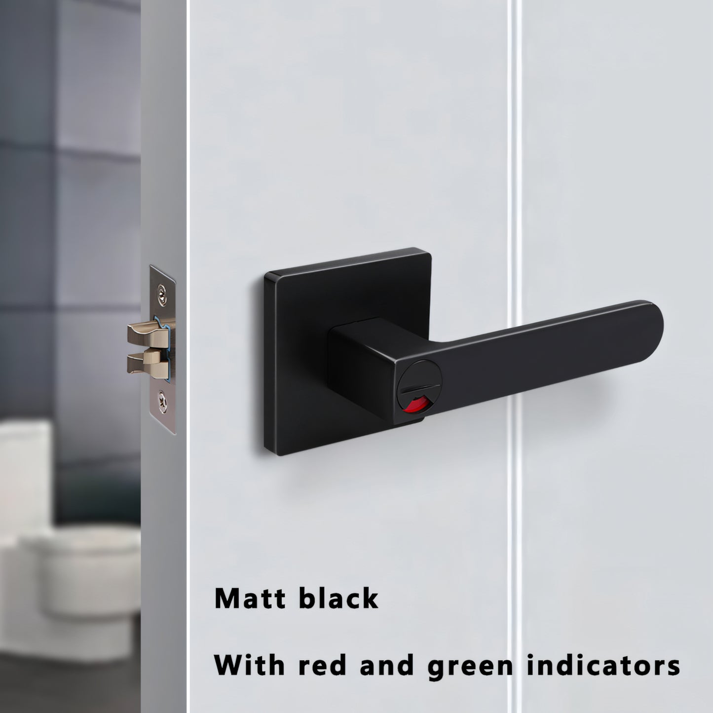 New Bathroom Door Lock with Privacy Indicator