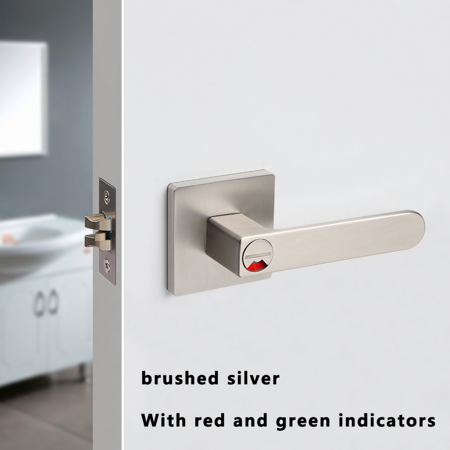 New Bathroom Door Lock with Privacy Indicator