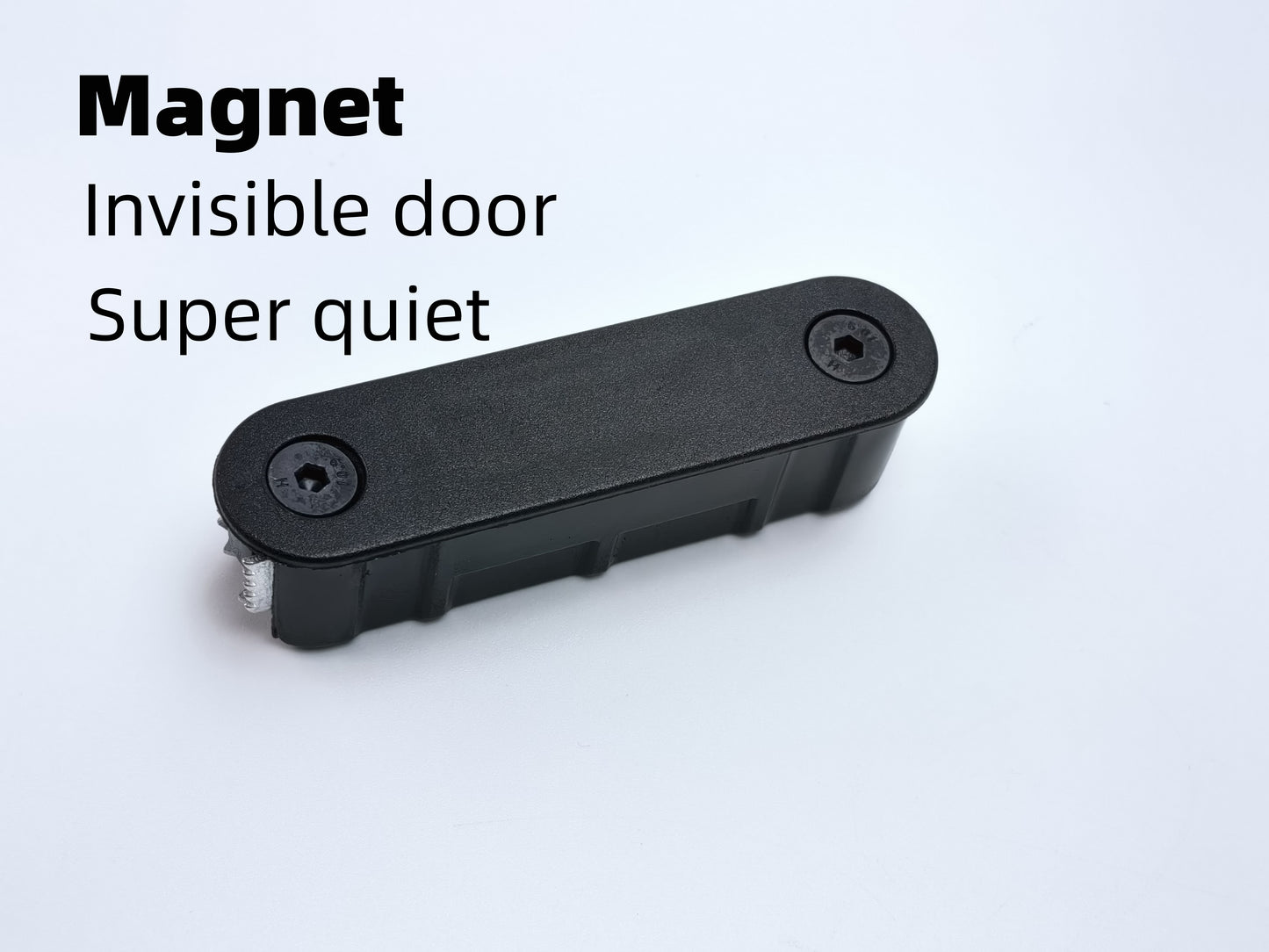 Plastic Magnetic Door Bumper Latch Accessory - Invisible Bumper Lock with Spring