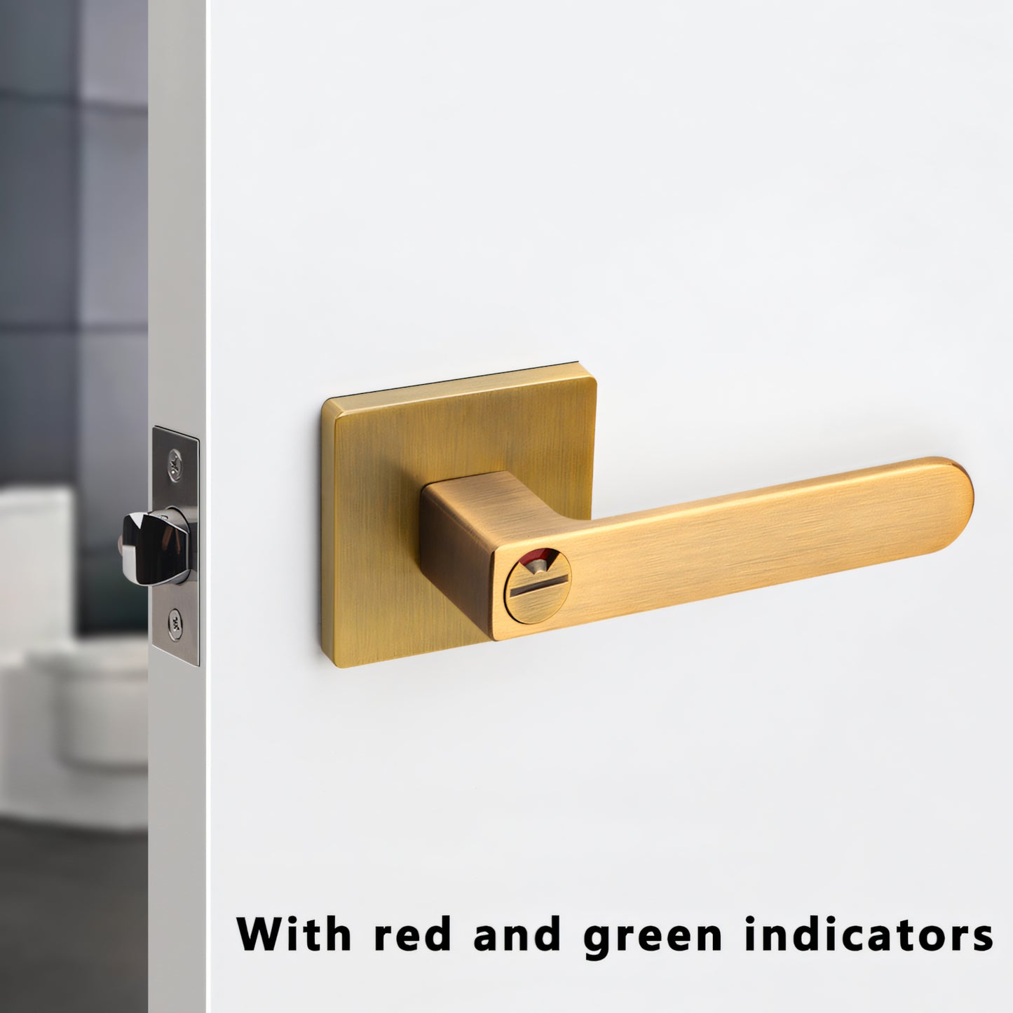 New Bathroom Door Lock with Privacy Indicator